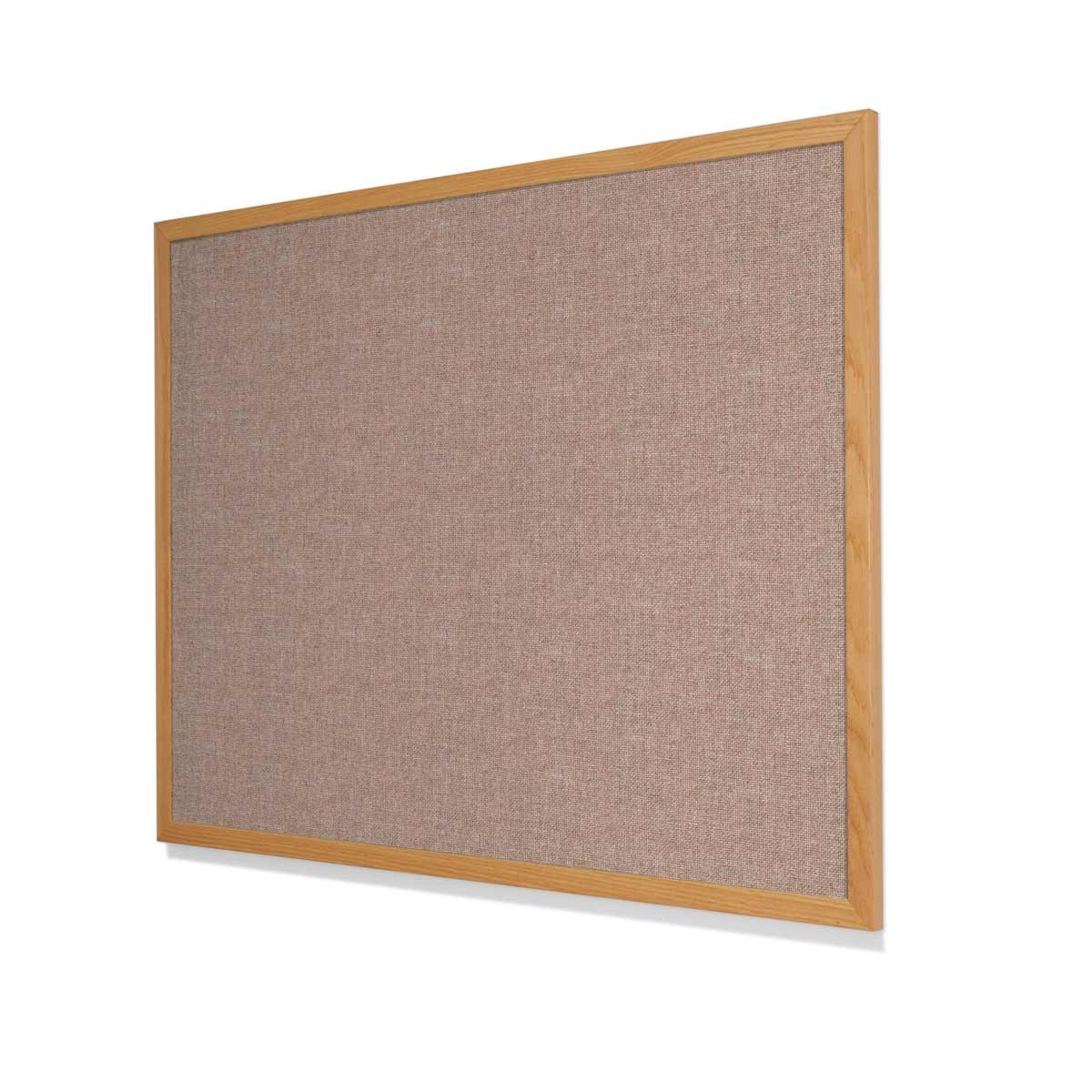 Guilford of Maine FR701 Cherry Neutral Cork Board with Narrow Red Oak Frame